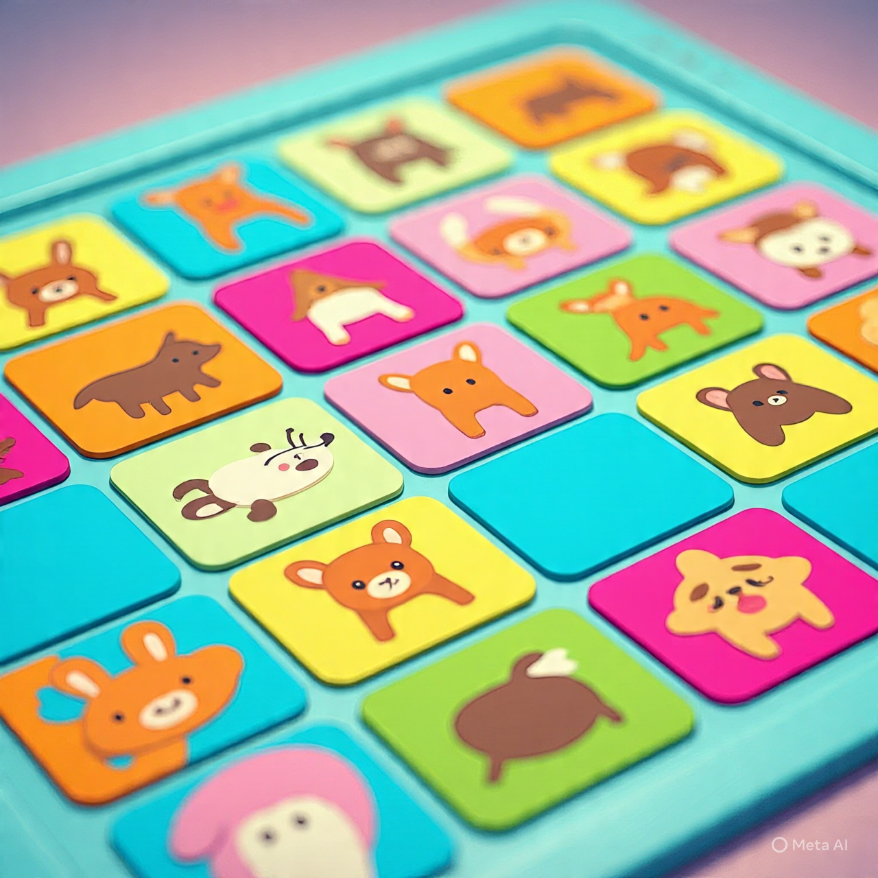 Animal cards memory