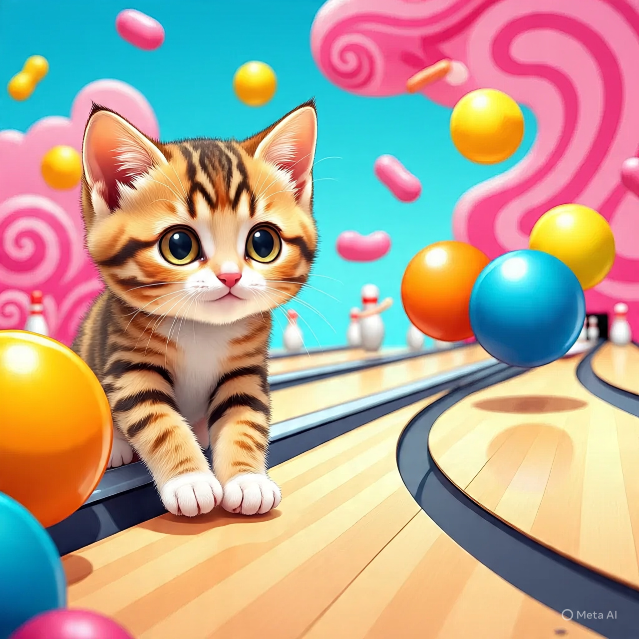 Kitten Bowling